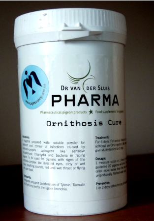 Ornithosis Cure Pharma | засіб від орнітозу та мікоплазмозу голубів