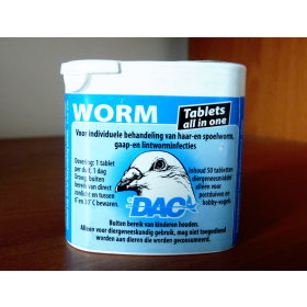 Worm tabs DAC | засіб від гельмінтів для голубів